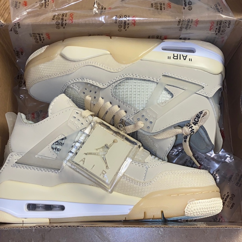 Off white Jordan 4s